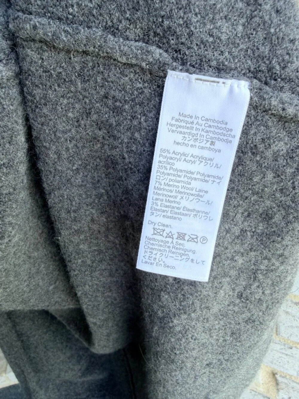 J. Crew Extra-Soft Long Sleeve Wool Blend Open Front Cardigan Sweater Size M.